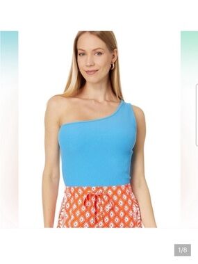 Lilly Pulitzer ribbed one-shoulder top NWT size XL